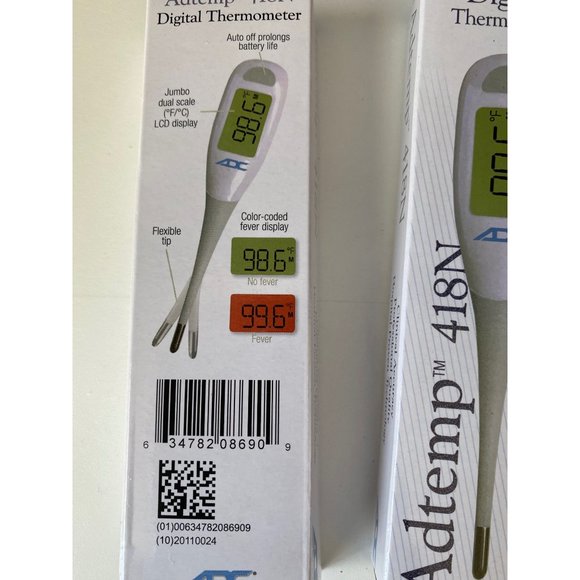 Digital Thermometer Termometro Digital Adtemp 418N Ultra Fast New 3pc Flexible - Picture 3 of 3